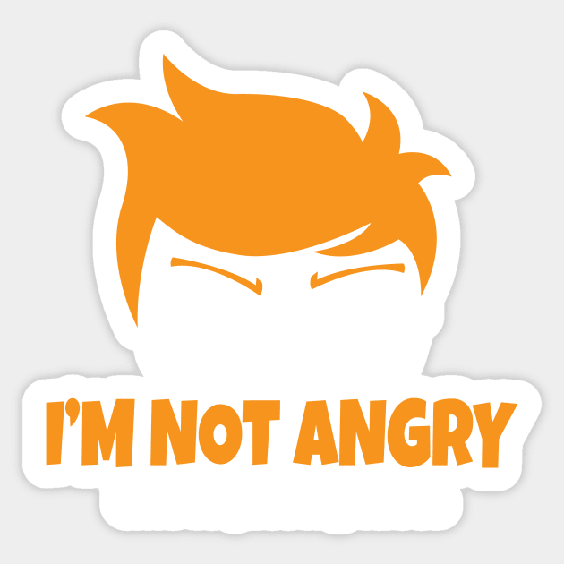 I'm Not Angry Sticker by Teamtsunami6